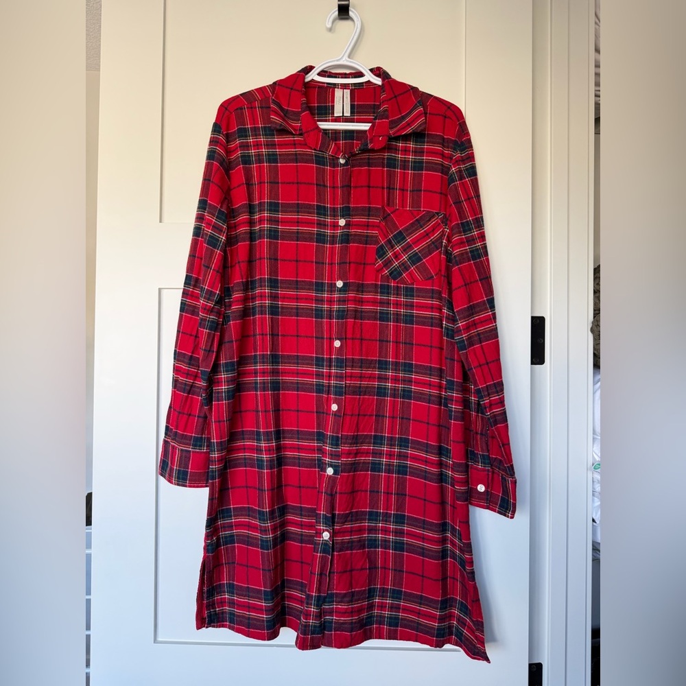 Flannel Plaid Nightgown